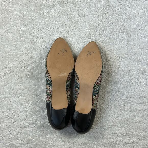 Vintage 80s 90s Johansen carpet tapestry floral pumps, size 10 - Picture 11 of 11